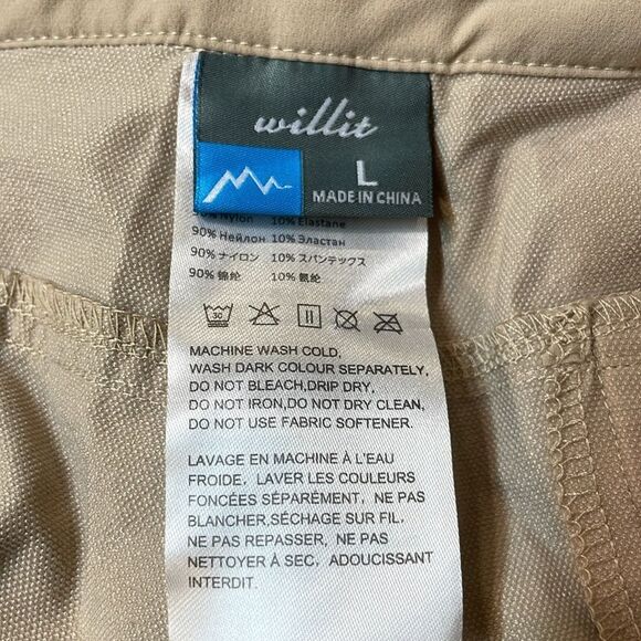 Willit Womens Tan Cargo Stretch Shorts Sz L - Picture 5 of 10